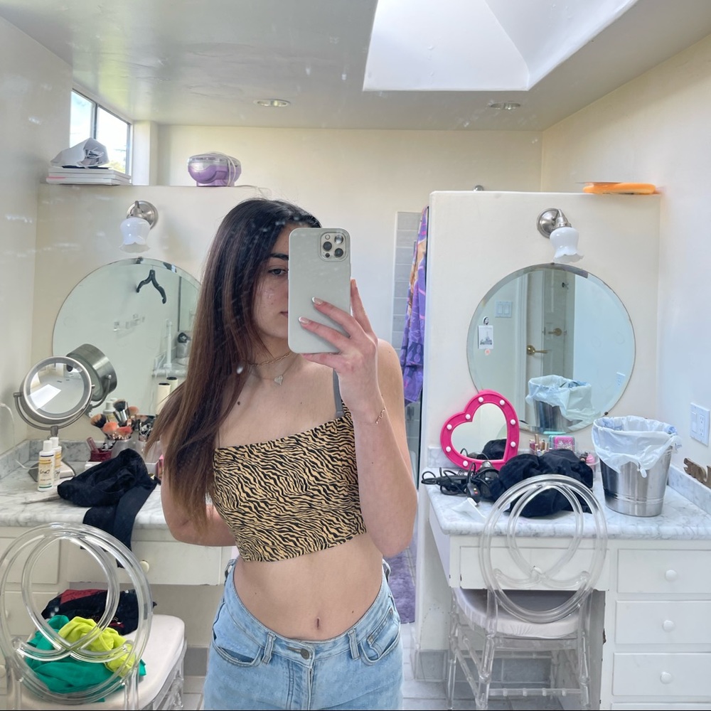 Tiger Print crop top